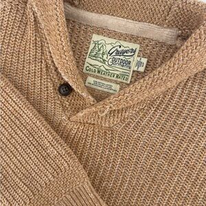 Grayers Mens Belmont Plaited Shawl Collar Merino Wool Blend Sweater Size S
